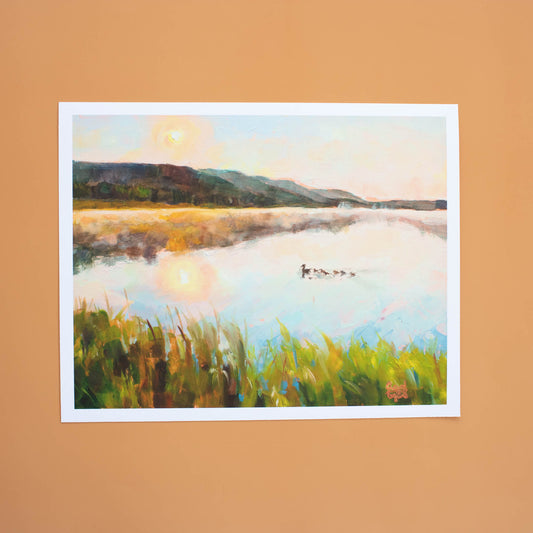 "Grebe Lake" print